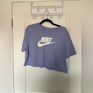 Nike Crop T-Shirt - Purple Sz. L